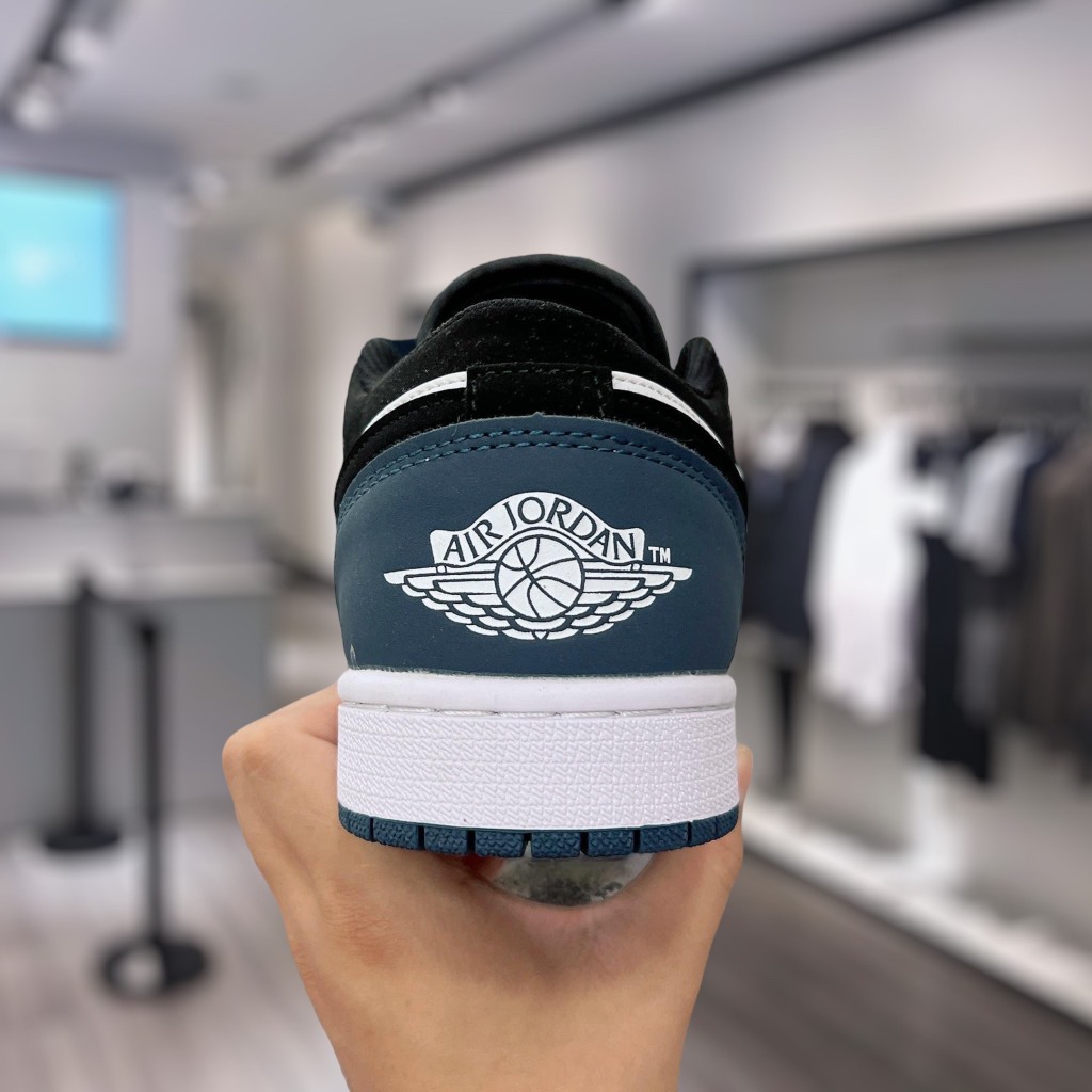 Giày thể thao jd xanh navy cổ thấp ,Giày jordan low 1 xanh than nam nữ