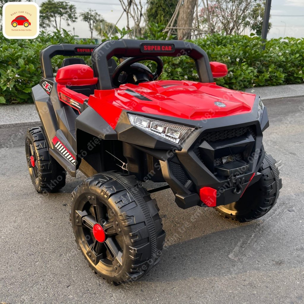 Xe điện trẻ em - Mẫu xe ô tô điện địa hình Hummer tải 40kg - 2 ghế cho bé [Ship hoả tốc HCM]