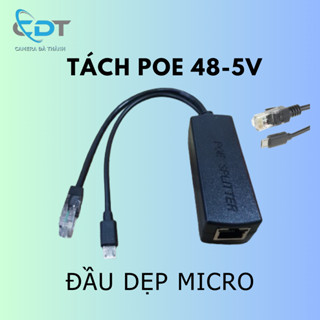 Bộ tách tín hiệu POE Splitter Tách POE 48v ra 5v cho camera imou ezviz hikvision dahua