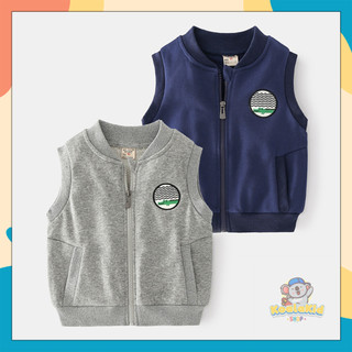 Áo ghi lê bé trai wellkids áo khoác nỉ da cá ba lỗ thu đông cho trẻ em 1-7 tuổi