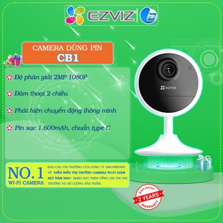  Camera wifi chạy pin Ezviz CB1 chính hãng, đàm thoại 2 chiều