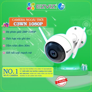  Camera wifi Ezviz ngoài trời C3WN chính hãng, ghi âm