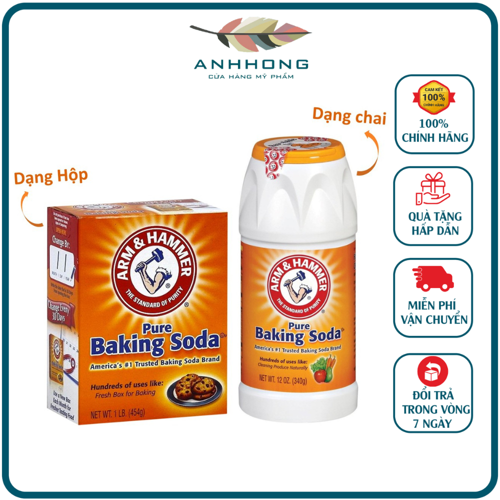 Bột Baking Soda đa công dụng Arm & Hammer (454g/340g)