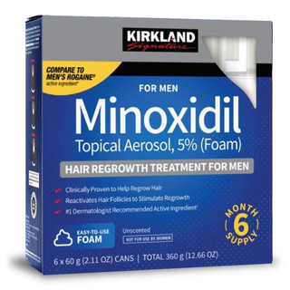 Minoxidil 5% Dạng Bọt Mọc Râu Tóc Kirkland Mỹ