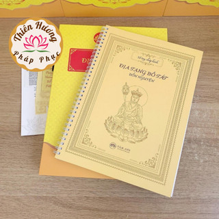 Sổ tay chép kinh Địa Tạng Bổn Nguyện in mờ,Sổ tay chép kinh phật tặng kèm bút
