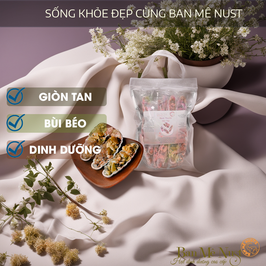 Bánh Thuyền mix hạt dinh dưỡng loại siêu hạt xịn