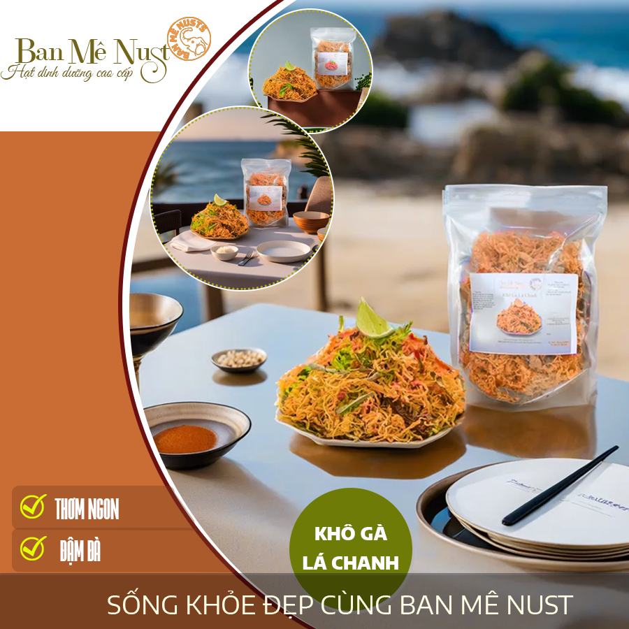 Khô Gà Lá Chanh 100% Thịt Gà Loại 1, Hàng Ngon Nhà Làm, Khô gà nhà làm, đặc biệt thơm ngon