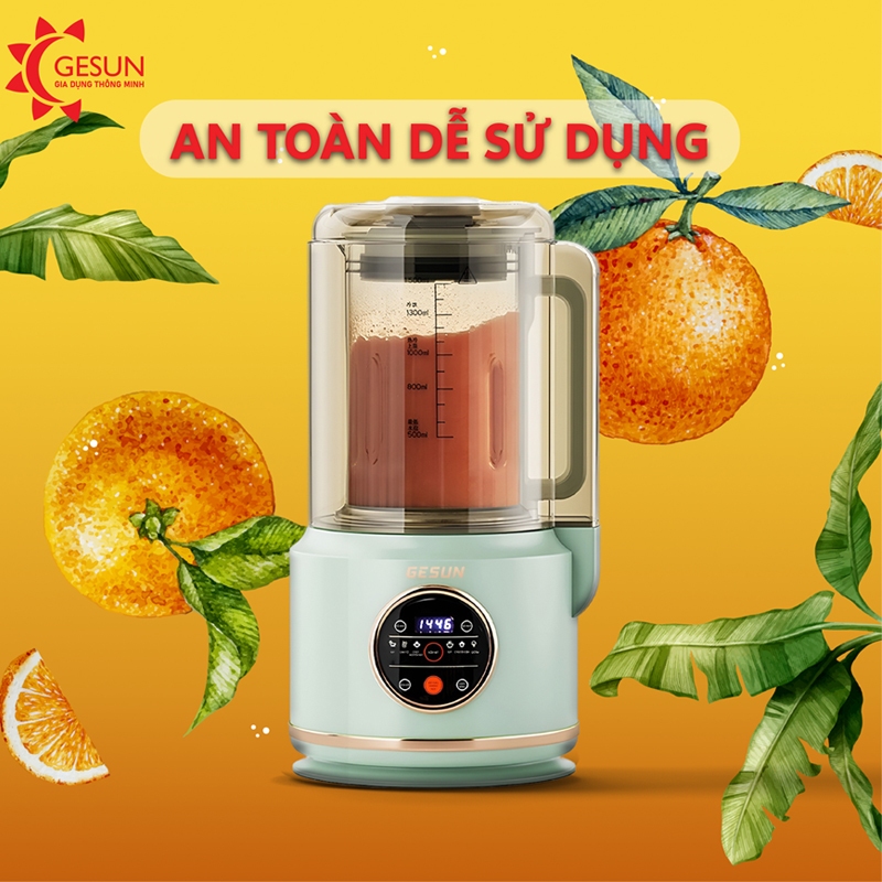 Máy nấu sữa hạt đa năng Gesun gs038, 8 chức năng xay nấu cài sẵn, cối chống dính siêu bền, Bảo hành 2 năm.