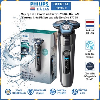 Máy cạo râu khô và ướt cao cấp philips norelco s7788/82 series 7000 - bảo hành chính hãng 24 tháng