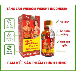 Tăng cân wisdom weight chính hãng indonesia, tăng cân an toàn không tích nước sản phẩm chính hãng