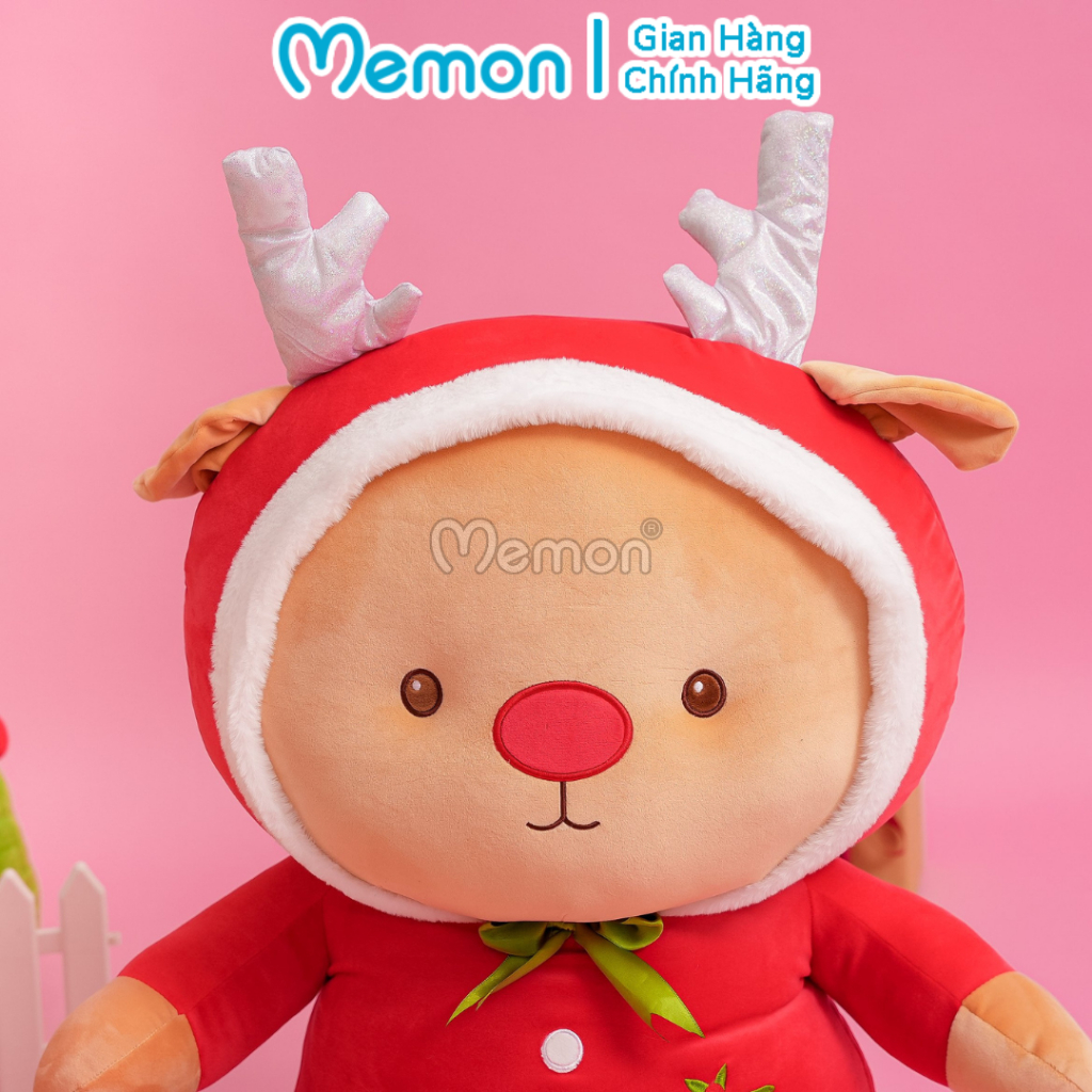 Gấu Bông Tuần Lộc Baby Giáng Sinh Noel Cao Cấp Memon