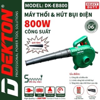 Máy thổi hút bụi cầm tay dekton eb800 công suất 800w, nhiều tốc độ, 2 chức năng