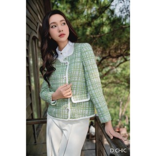 D.CHIC Áo khoác cúc lệch 2 túi MS: 160696