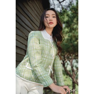 D.CHIC Áo khoác cúc lệch 2 túi MS: 160696