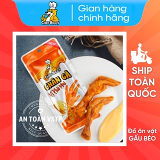 [CHÍNH HÃNG] Chân Gà Chef Biggy Vị Pho Mai 30g, Đậm Đà Thơm Ngon, Hàng Việt Nam, Đồ Ăn Vặt Đạt Tiêu Chuẩn VSATTP