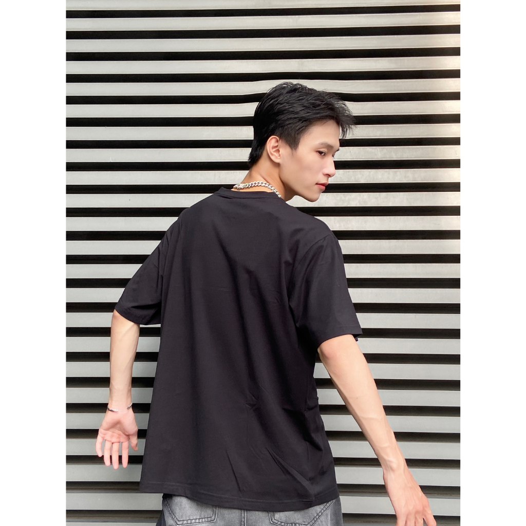 Áo thun TRƠN unisex form rộng tay lỡ Phông Nam Nữ Local Brand Midori Studio