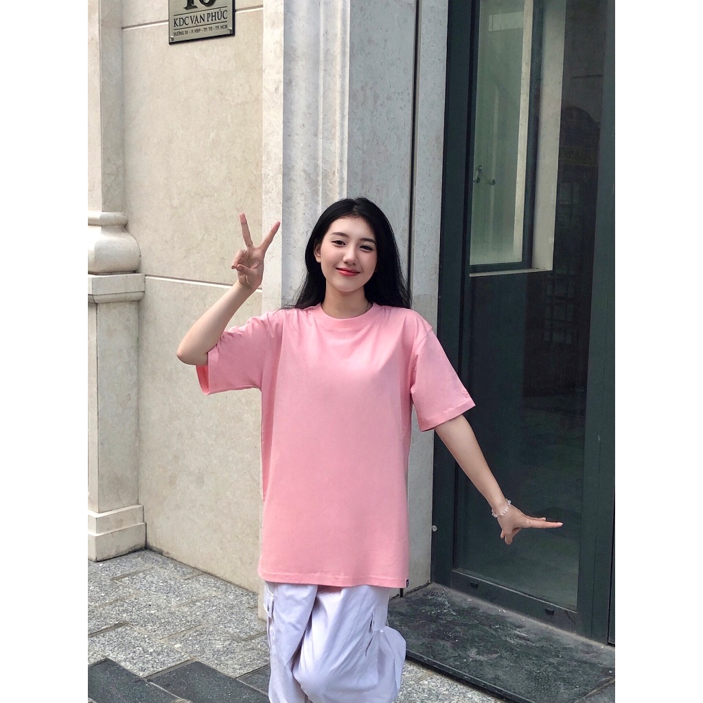 Áo thun TRƠN unisex form rộng tay lỡ Phông Nam Nữ Local Brand Midori Studio