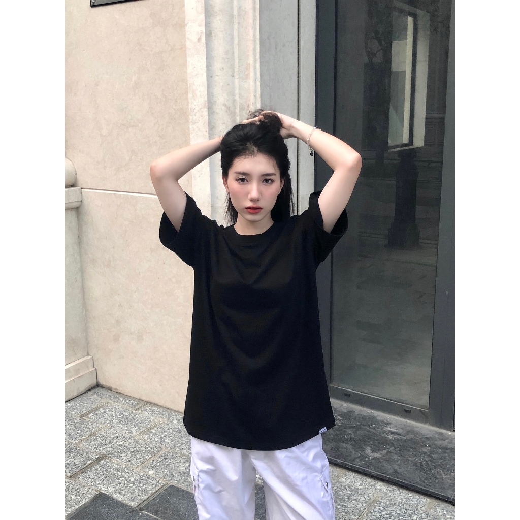 Áo thun TRƠN unisex form rộng tay lỡ Phông Nam Nữ Local Brand Midori Studio