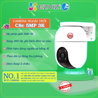  Camera wifi ngoài trời Ezviz C8C 4MP/5MP 2K+ 3K màu đêm,đàm và xoay 360