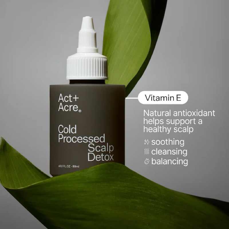Dầu tẩy tế bào chết da đầu Act+Acre Vitamin E Scalp Detox Oil For Dry Scalp