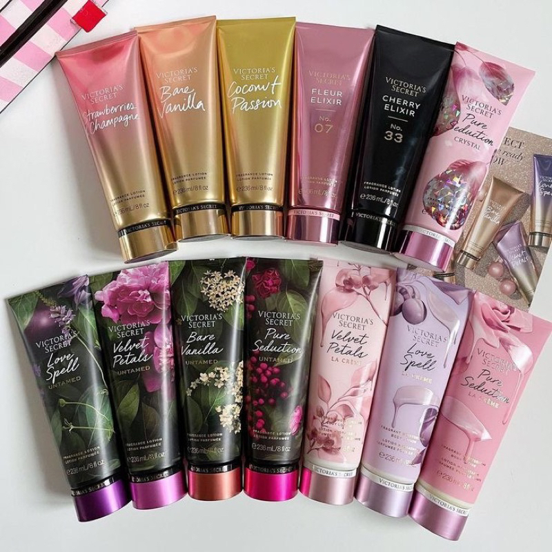 AUTH_ CHỌN MÙI KEM - LOTION DƯỠNG THỂ ĐẬM ĐẶC LƯU HƯƠNG - BODY CREAM VICTORIA’S SECRET & BBW USA