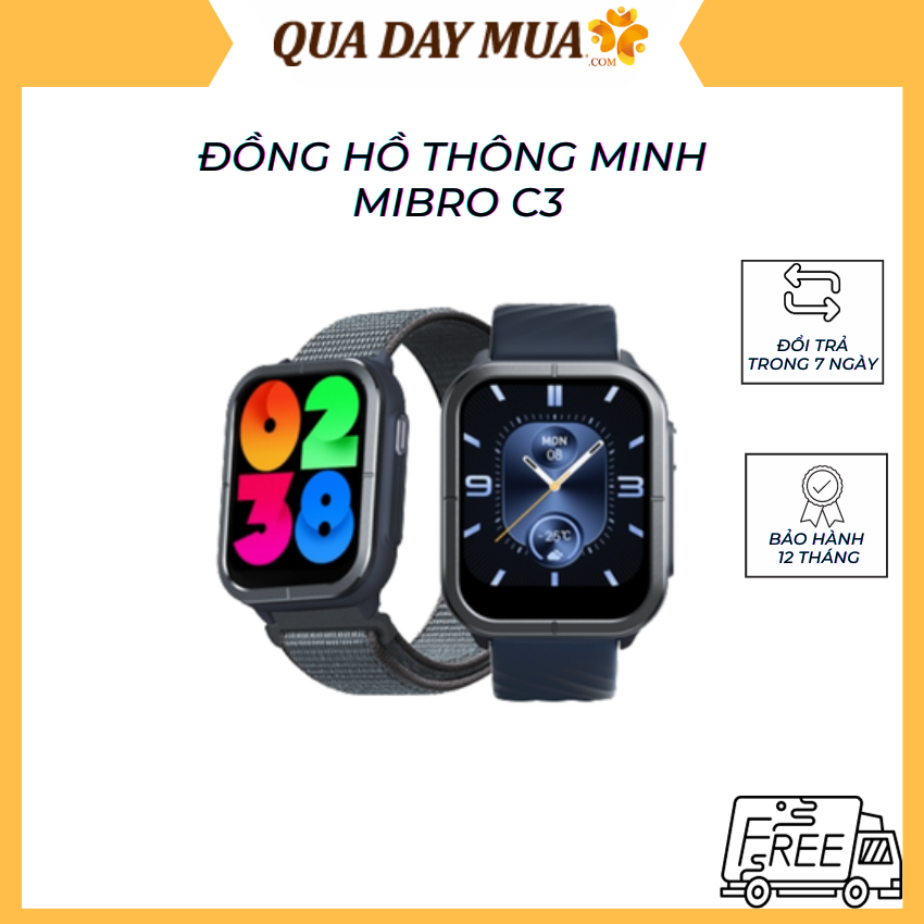 Đồng hồ thông minh Mibro C3 - XPAW014 - Hàng chính hãng - Bảo hành 12 tháng