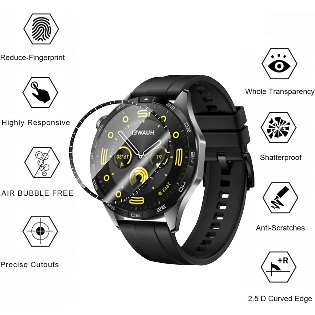 CƯỜNG LỰC DẺO FULL MÀN ĐỒNG HỒ HUAWEI WATCH GT4 46 | GT3 46 | GT2 46MM VÀ GT2 42MM