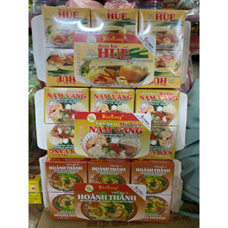Lốc 12 hộp viên gia vị BẢO LONG (phở, phở gà, huế, bún riêu, hủ tiếu, bò kho, vịt tiềm, lẩu thái, hoành thánh, bánh canh