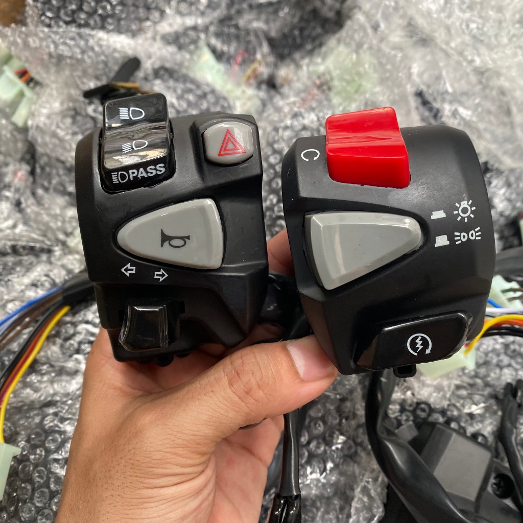 Cùm Công Tắc CB650 CB1100 full chức năng - Vario Raider Satria GSX 150 CBR SRL110 Y15zr Y16zr | Handle Switch PCX CB