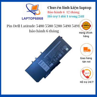 Pin dell latitude 5480 5580 5280 5490 5491 5580 5590 zin mới100%