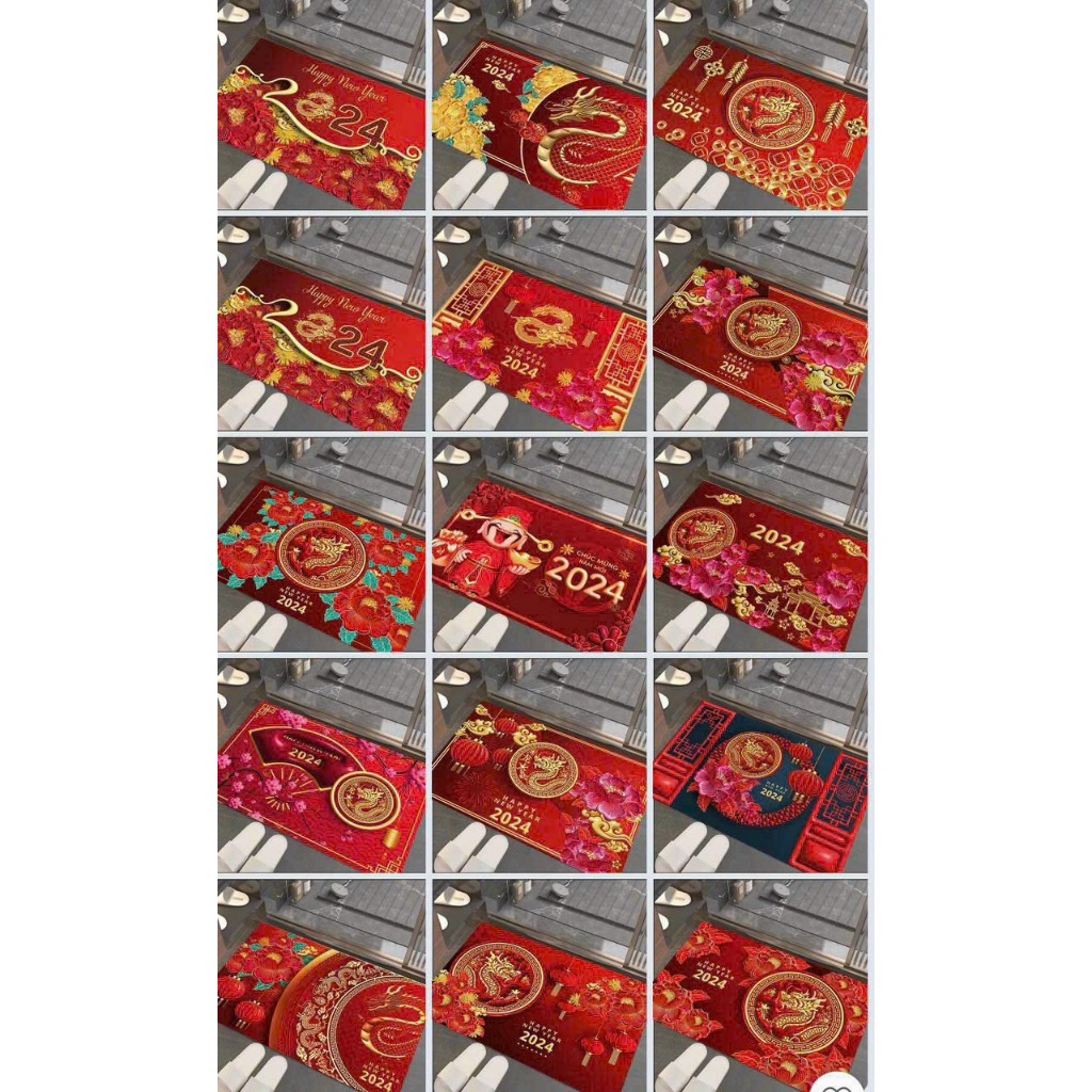 Thảm Chân Vải Tết 2024