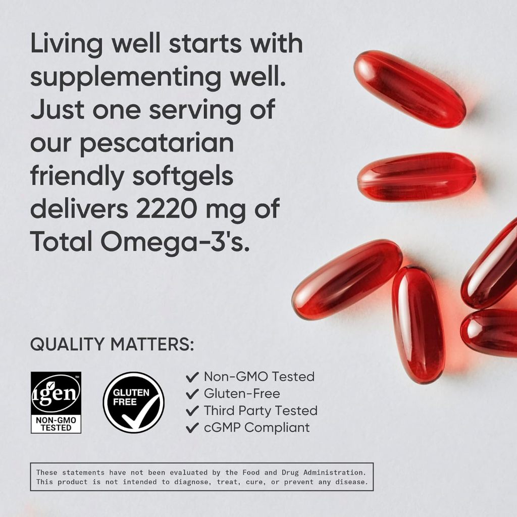 Dầu Omega 3 Phổ Rộng - Dầu Nhuyễn Thể - 120 viên - Krill Oil - Astaxanthin - Dầu Cá - Total Omega 3 Sports Research