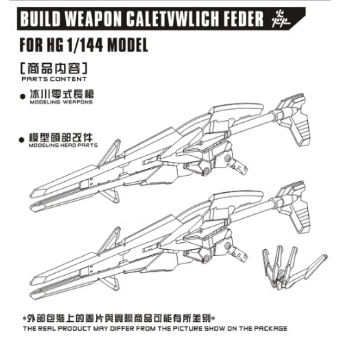 Bộ phụ kiện vũ khí HG RG 1/144 BF Caletvwlch Feder.