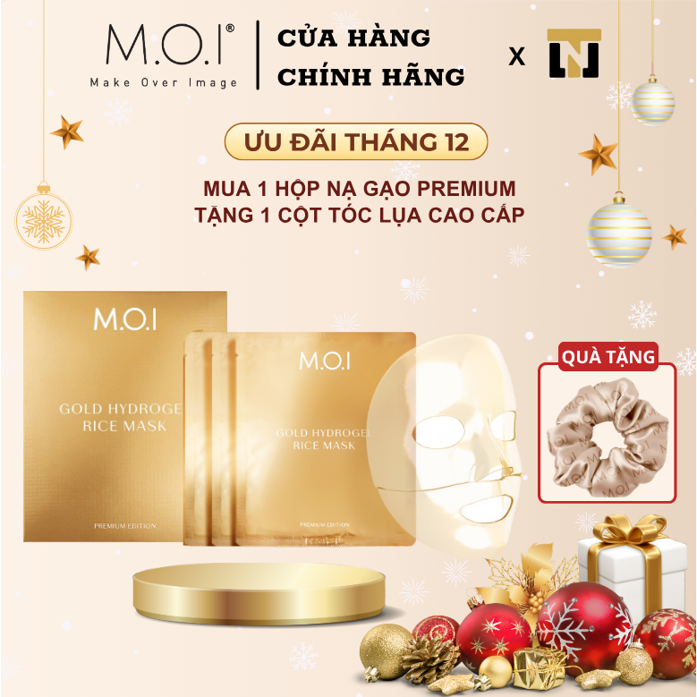 Mặt nạ Gạo HYDROGEL vàng phiên bản cao cấp ( 28 gram x 3 miếng)