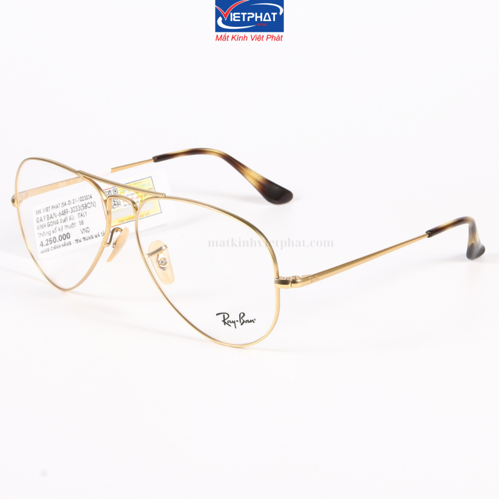 Gọng kính Aviator RayBan RB6489-3033