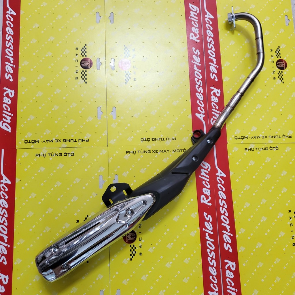 Pô LC ốp inox cổ liển lắp cho dòng Ex 135 (2011 - 2014)