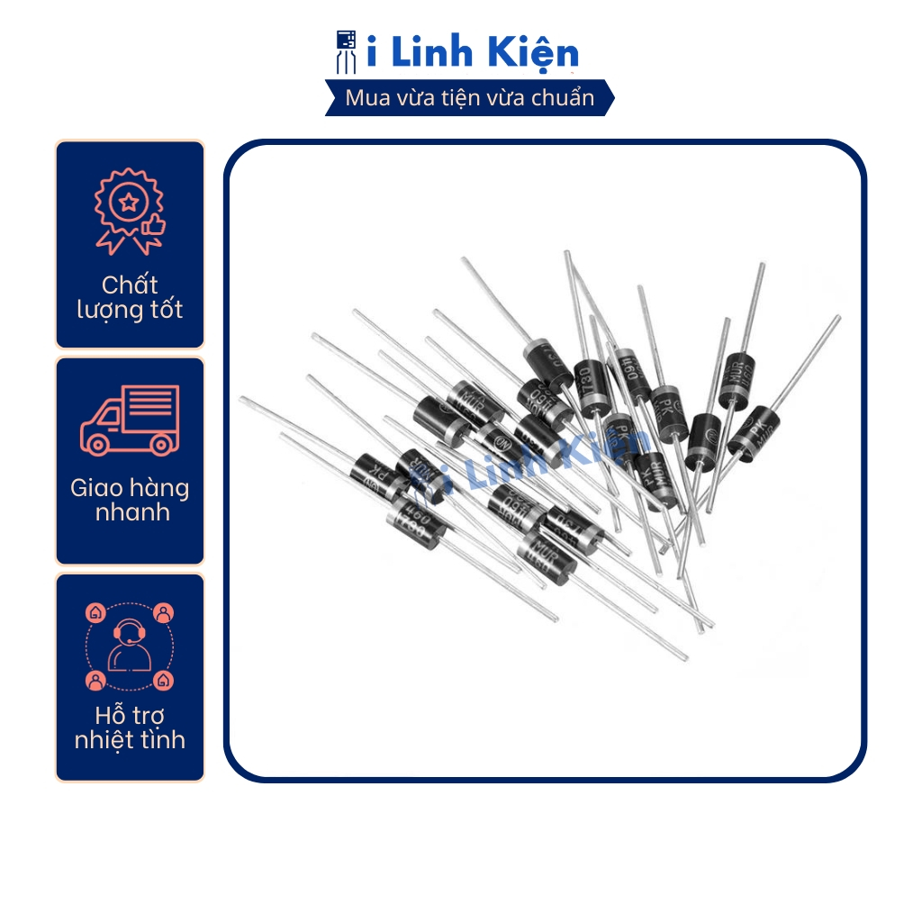 MUR460 Diode xung 4A 600V DO-27