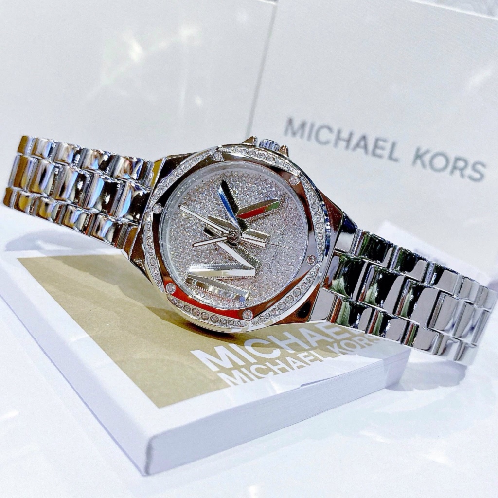 Đồng hồ nữ Michael Kors MK7234 Women’s Quartz Stainless Steel Silver Dial Watch, Authentic, Luxury Diamond watch