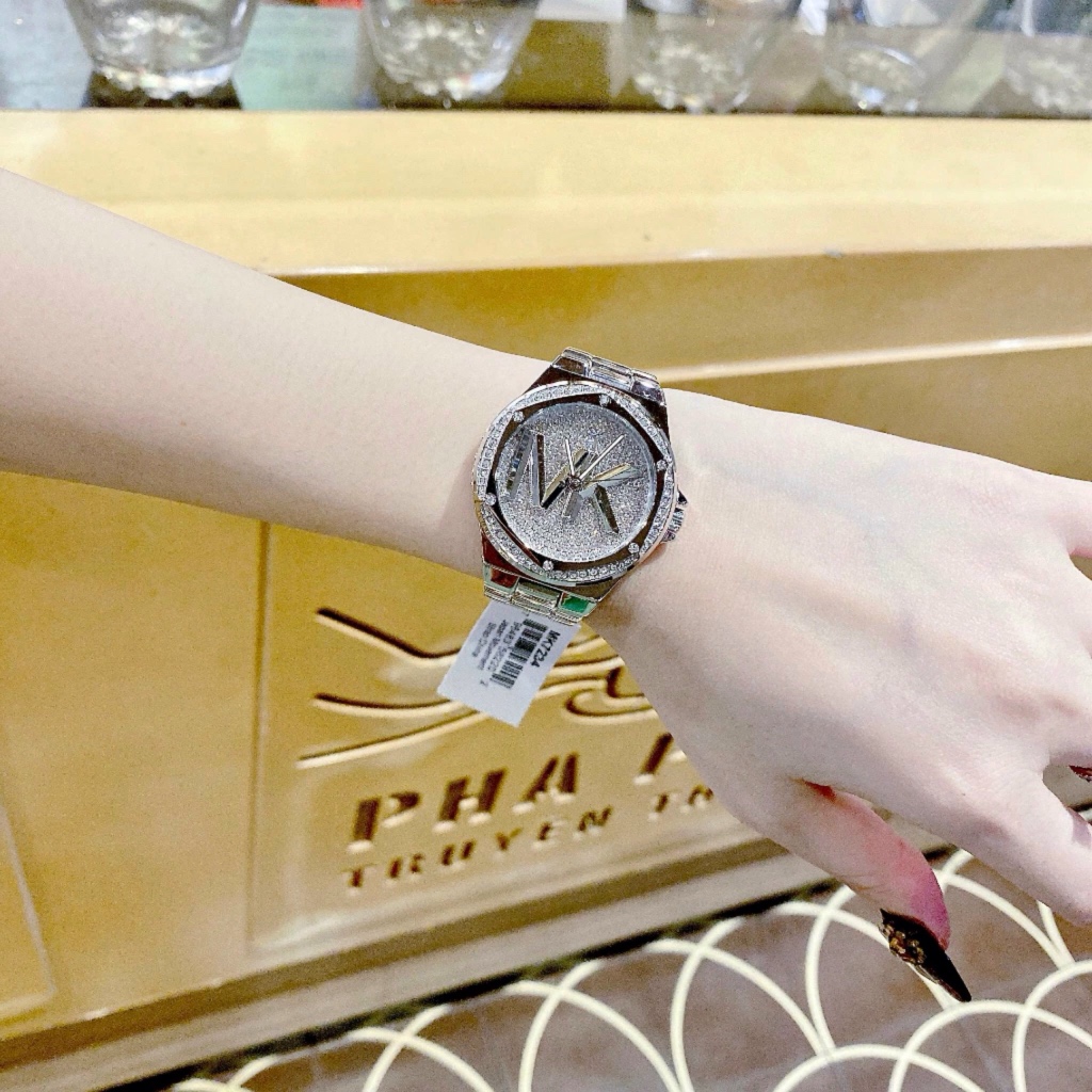Đồng hồ nữ Michael Kors MK7234 Women’s Quartz Stainless Steel Silver Dial Watch, Authentic, Luxury Diamond watch