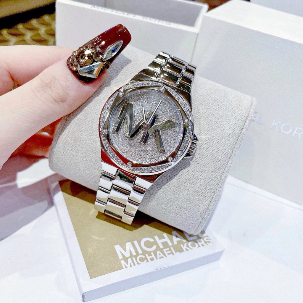 Đồng hồ nữ Michael Kors MK7234 Women’s Quartz Stainless Steel Silver Dial Watch, Authentic, Luxury Diamond watch