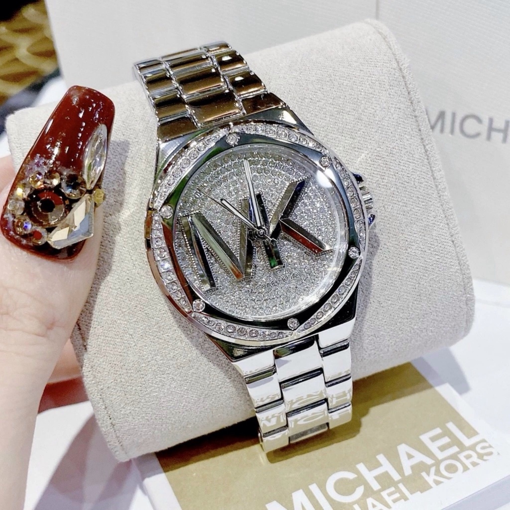 Đồng hồ nữ Michael Kors MK7234 Women’s Quartz Stainless Steel Silver Dial Watch, Authentic, Luxury Diamond watch