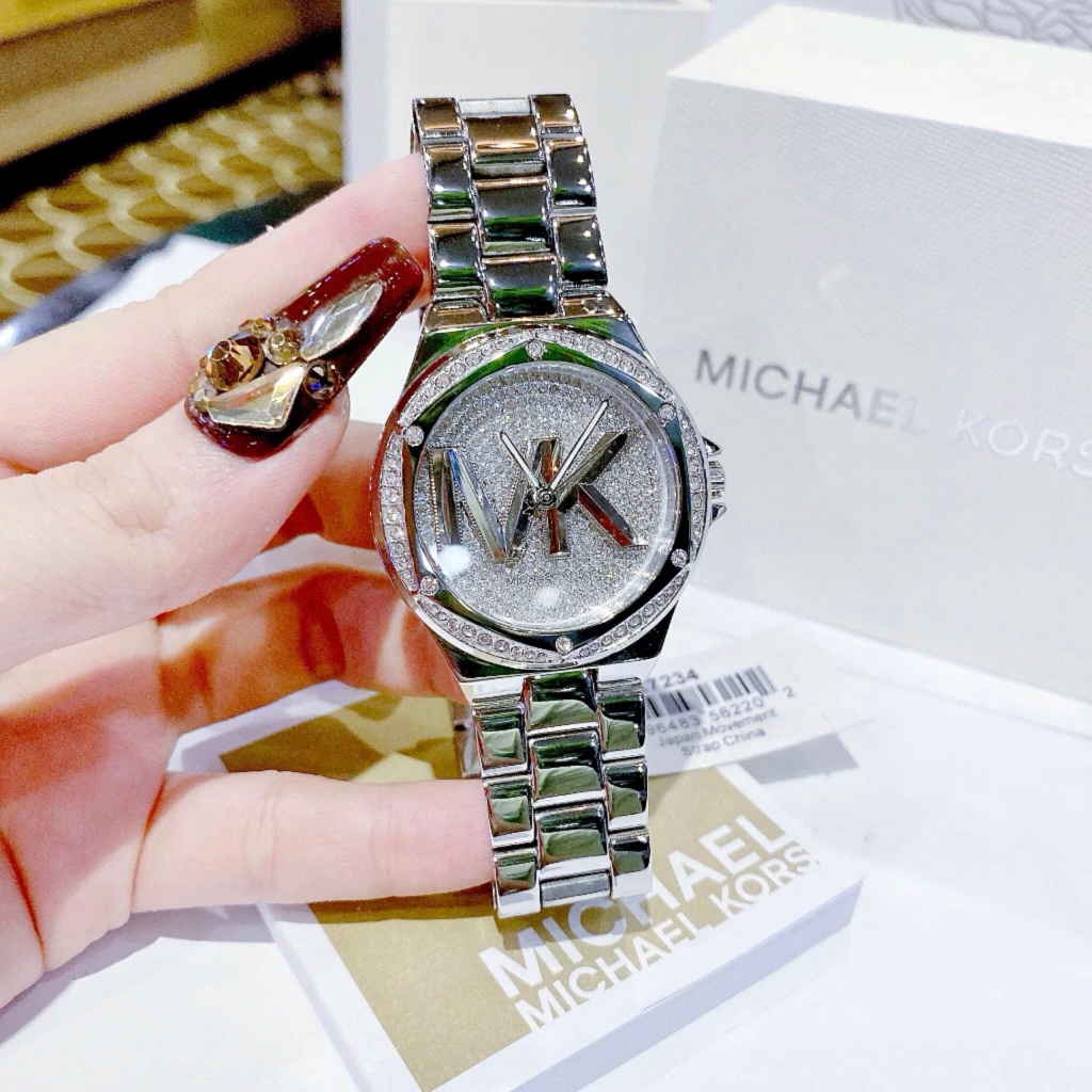 Đồng hồ nữ Michael Kors MK7234 Women’s Quartz Stainless Steel Silver Dial Watch, Authentic, Luxury Diamond watch