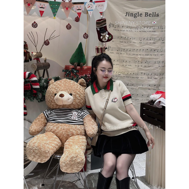 Áo Len Gu Chì Cộc Tay Linh Hoàng