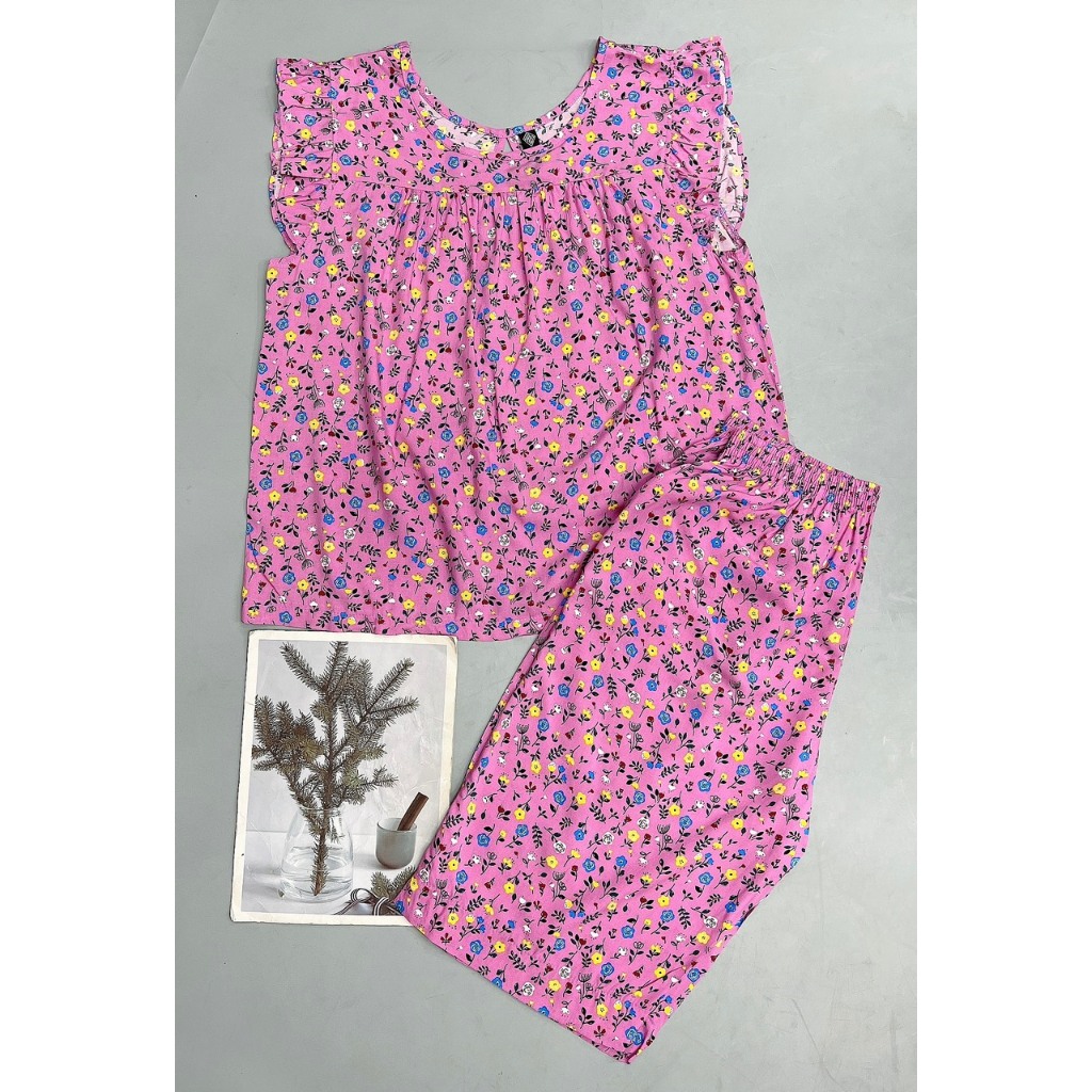 Đồ Bộ Lửng Lanh Tole Dành Cho Nữ Và Trung Niên Mặc Nhà VNXK ABCASUAL M2