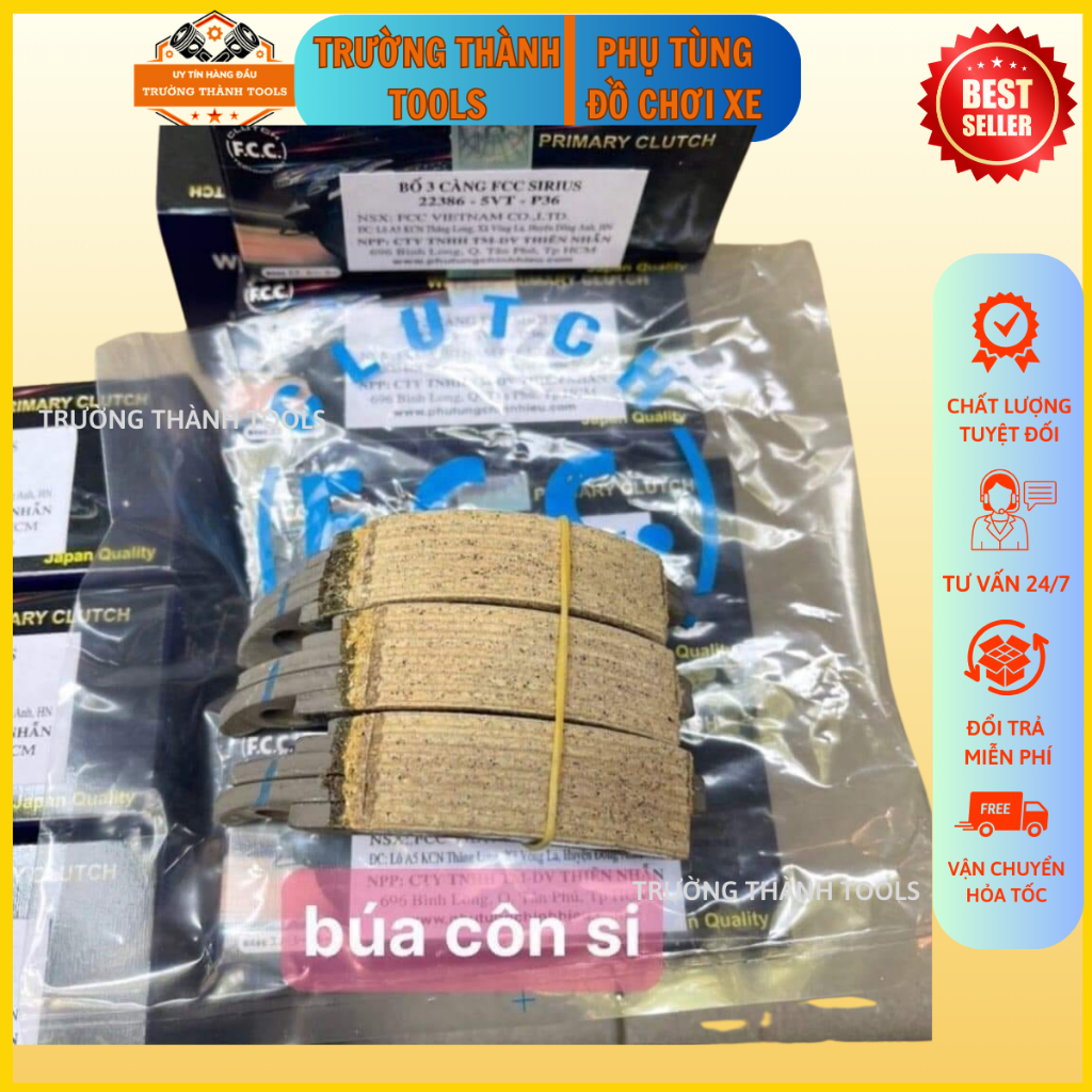 Búa côn Sirius FCC, bố 3 càng Sirius, côn văng 3 búa Sirius chính hãng FCC Trường Thành Tools