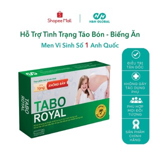 10 ống men vi sinh tabo royal - hỗ trợ giảm táo bón biếng ăn
