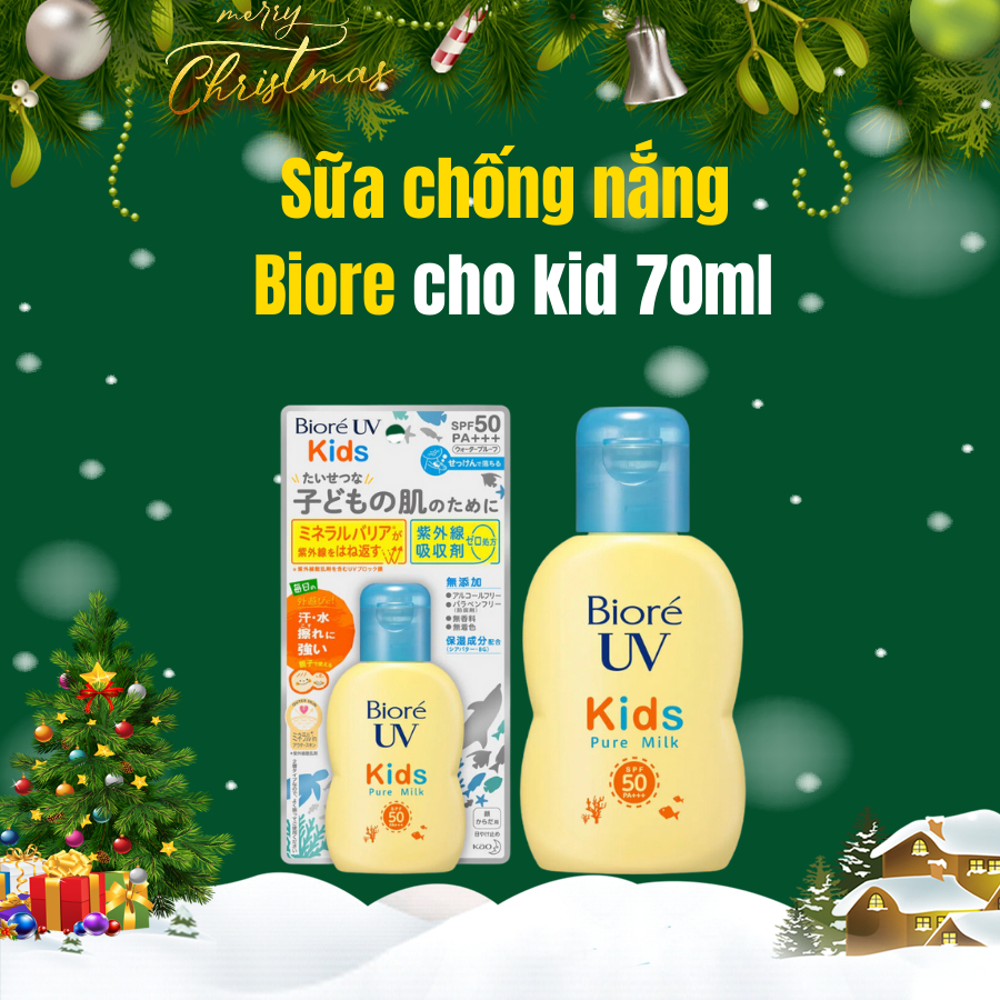 Sữa chống nắng Bioré dành cho kid PF50+/PA+++  Date tháng 1/2025