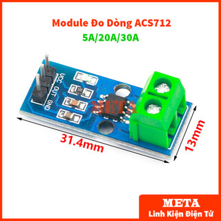 Modul cảm biến dòng điện hall acs712 5a/20a/30a - module đo dòng acs712