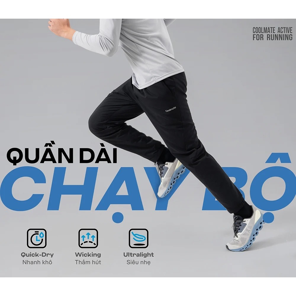 Set chạy bộ Fast & Free thấm hút nhanh khô - Thương hiệu Coolmate
