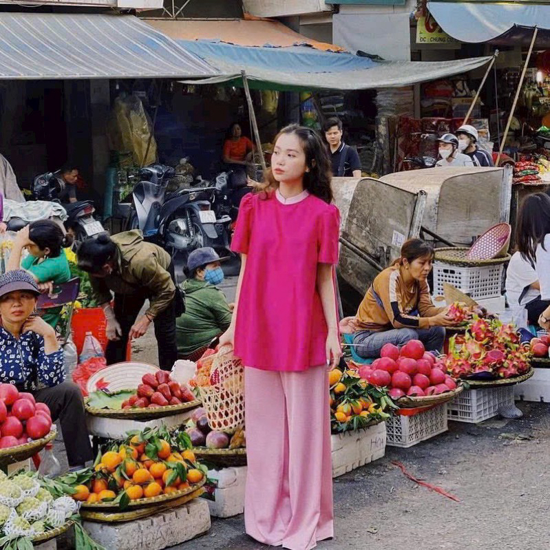 SET TẾT ÁO TAFPA QUẦN COTTON LỤA BIGSIZE 50kg - 90kg